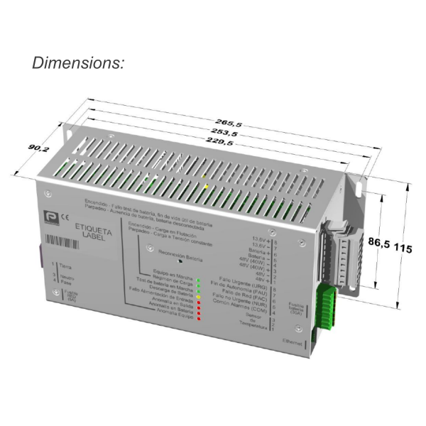 EDT-150 DC-USV 150W (275Wpk) 3 Outputs and Ethernet
