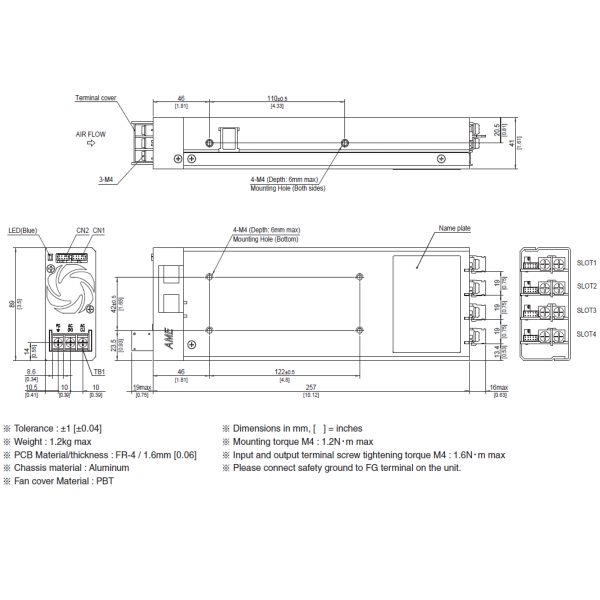 AME600F 600W Configurable AC/DC Power Supply