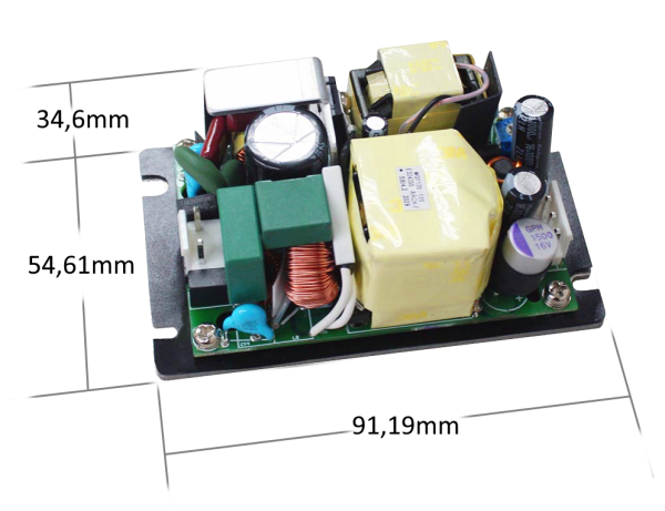 ARF130O AC/DC Open Frame 130W Conduction Cooled