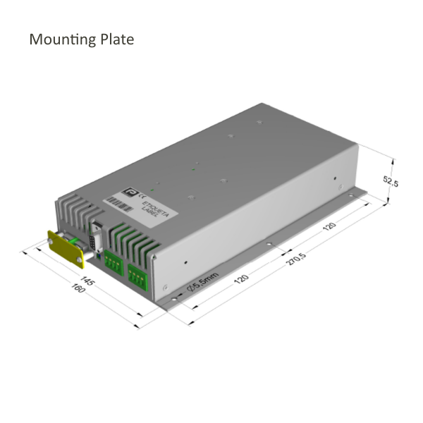 ODS-750 Dimensions Mounting Plate