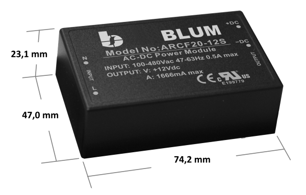 ARCF20 AC/DC OVCIII - Power Modul 20W