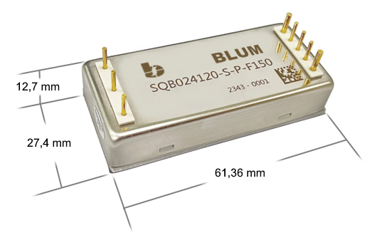 SQB Series 150W Eighth Brick DC-DC Powermodule