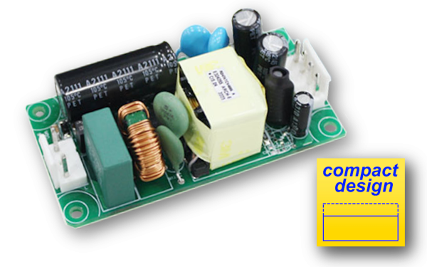 AQF40 AC/DC-Einbaunetzteil 40W ultra kompakt