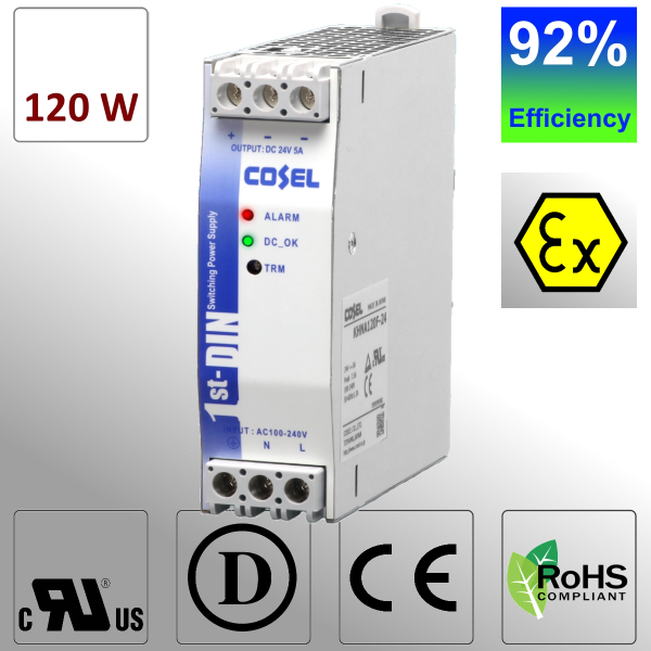 KHEA120 120W AC/DC DIN Rail Power Supply-Copy