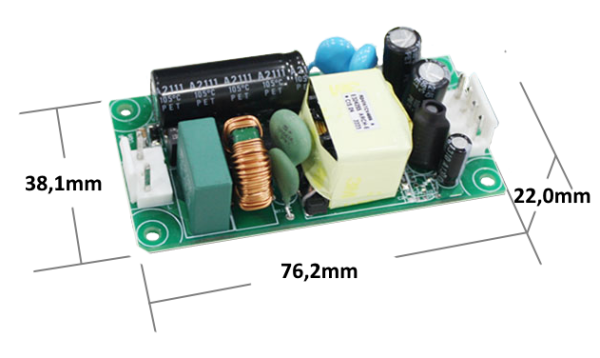 AQF40 AC/DC-Einbaunetzteil 40W ultra kompakt