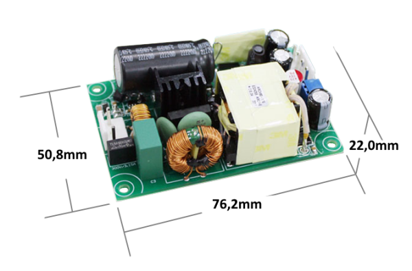 AQF65 AC/DC-Einbaunetzteil 65W ultra kompakt